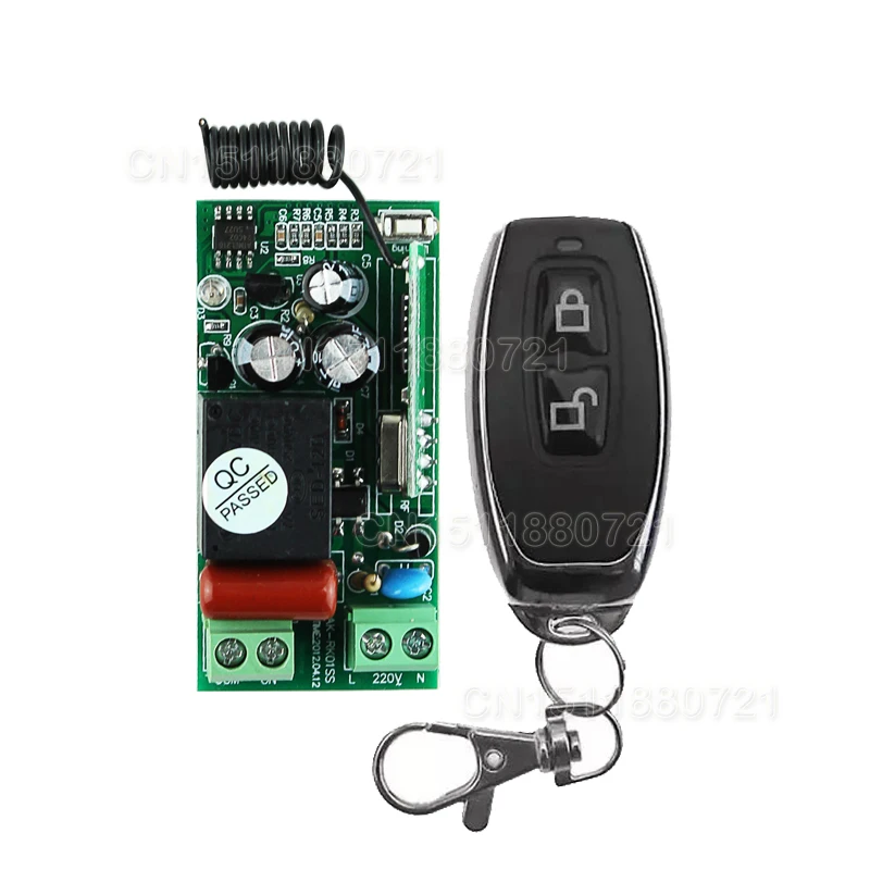 

220V 1CH RF Wireless Remote Switch Wireless Light Lamp LED Switch Receiver & Transmitter 315/433 Remote ON OFF Controller
