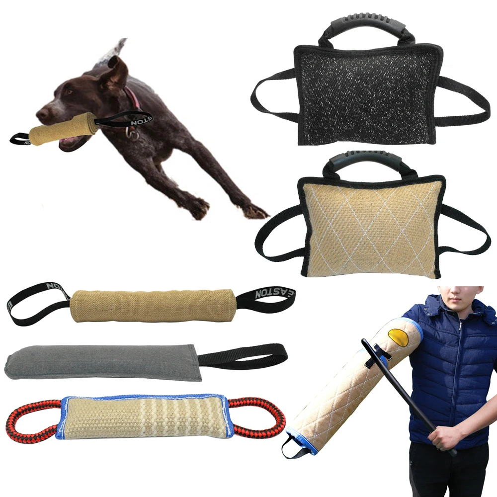 

Dog Training Bite Tugs Pet Bite Pillow Jute Dog Bite Sleeve for Training Police K9 Young Malinois German Shepherd Rottweiler