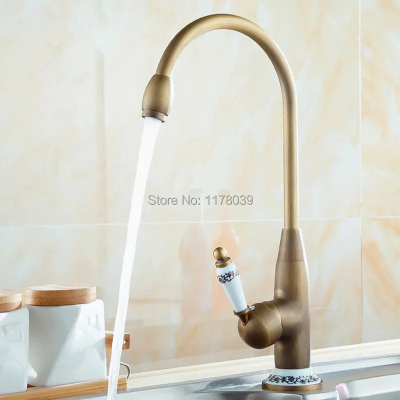 vintage copper kitchen faucet,single handle bronze kitchen sink faucets