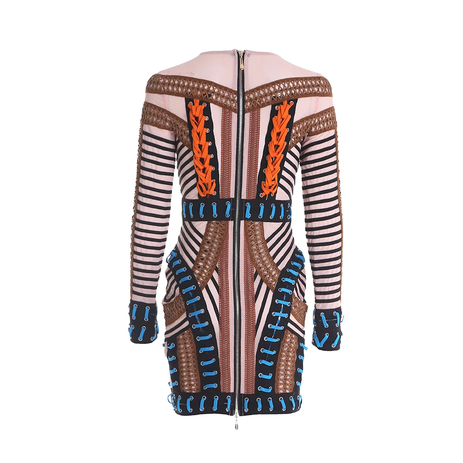 2017-Women-mesh-Patchwork-Hollow-Out-Dress-Evening-Party-Sexy-O-Neck-Mini-full-Sleeve-Runway (2)