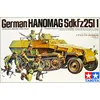Модель масштабе 1/35, немецкая модель Hanomag Sdkfz 251/1 вт/5 фигурок, сборочная модель, строительные наборы, тамия 35020 ► Фото 2/2