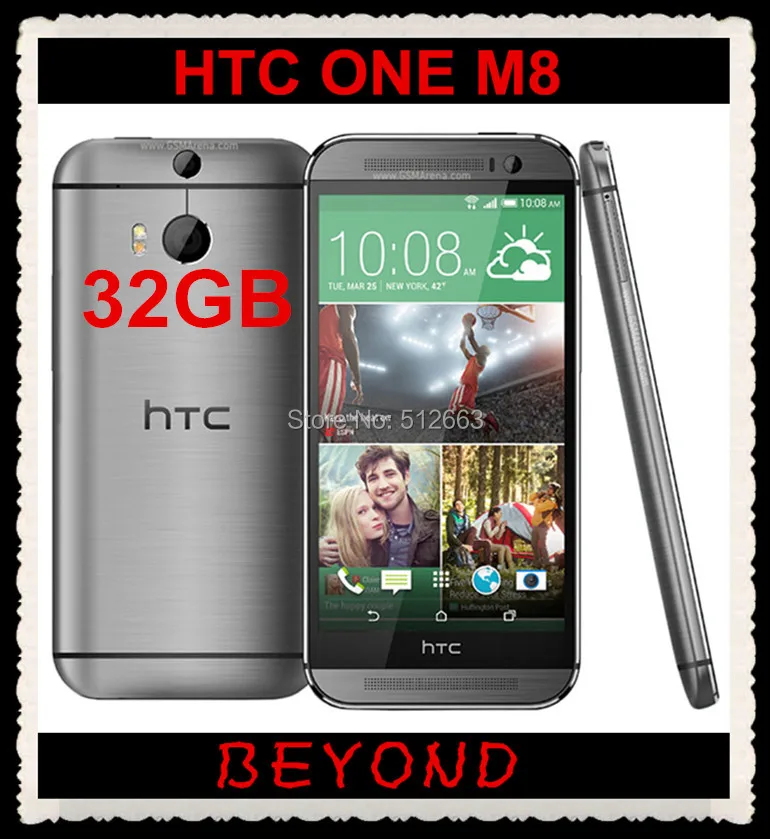 

HTC One M8 Original Unlocked GSM 4G LTE Android Quad-core RAM 2GB ROM 32GB Mobile Phone 5.0" WIFI GPS 4MP dropshipping