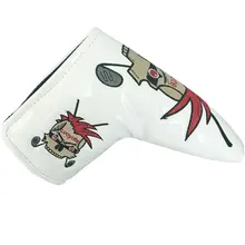 Cooyute New Golf Clubs head Cover high quality PU Golf headcover Unisex skull pattern Golf Putter head Cover Free shipping