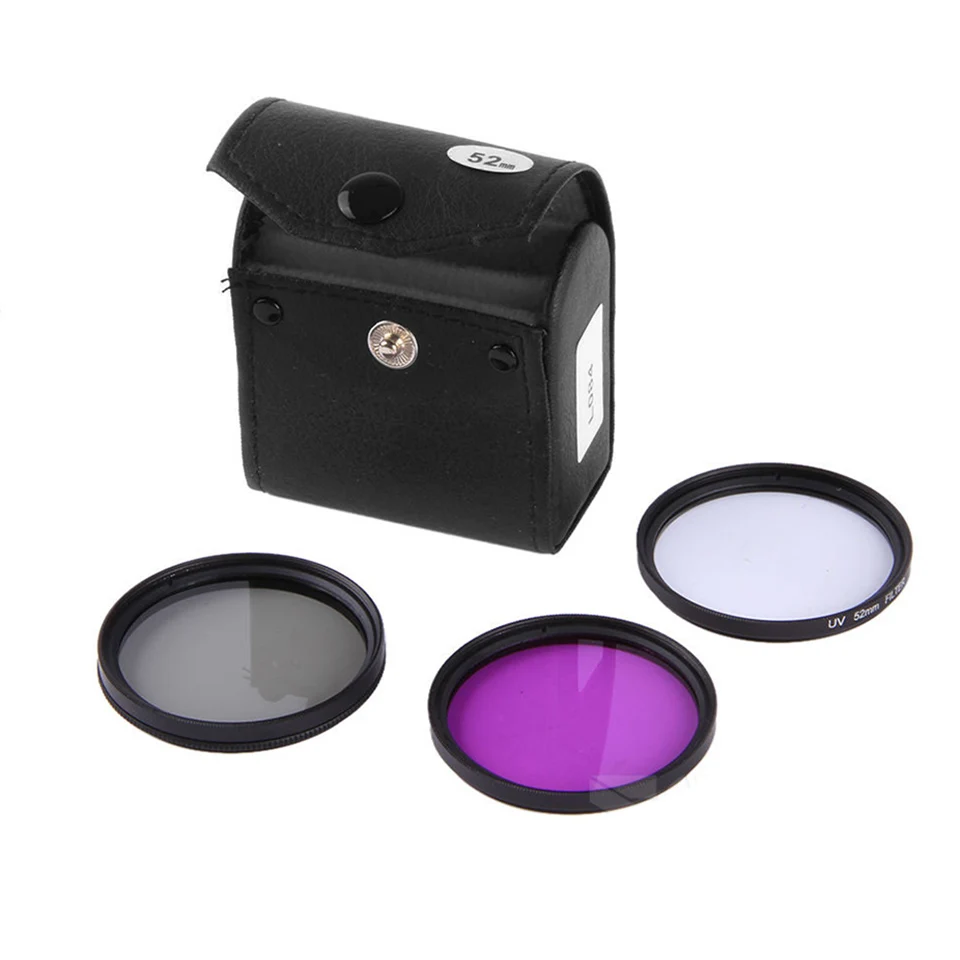3in1 49mm UV FLD CPL Circular polarizer Lens Filter kit For Sony NEX F3