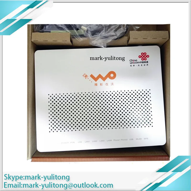 

Original Hua wei HG8346R 8346 EPON onu, 4FE + 2 Telefone + wifi + 1USB HGU