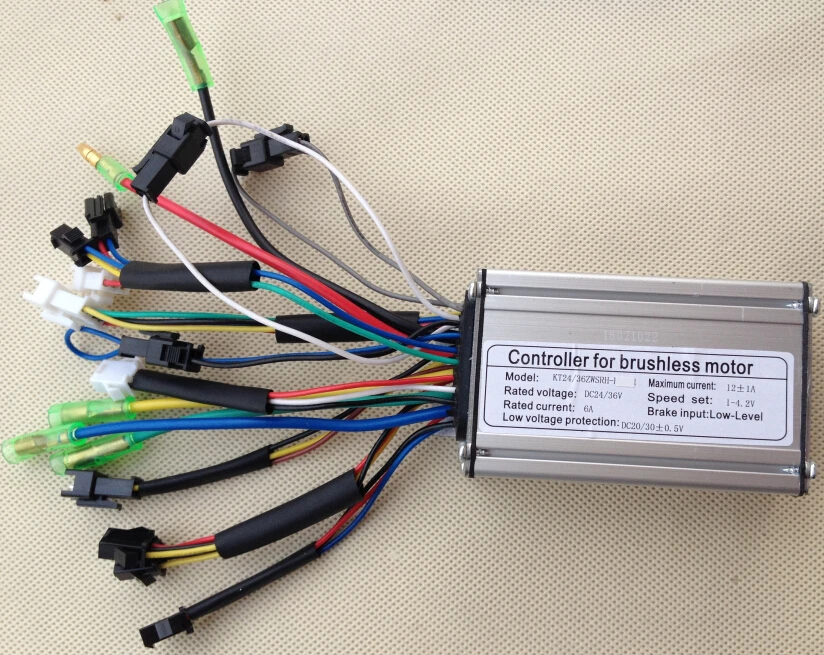 24V/36V 250W 12A Brushless DC Square Wave Controller ebike Electric