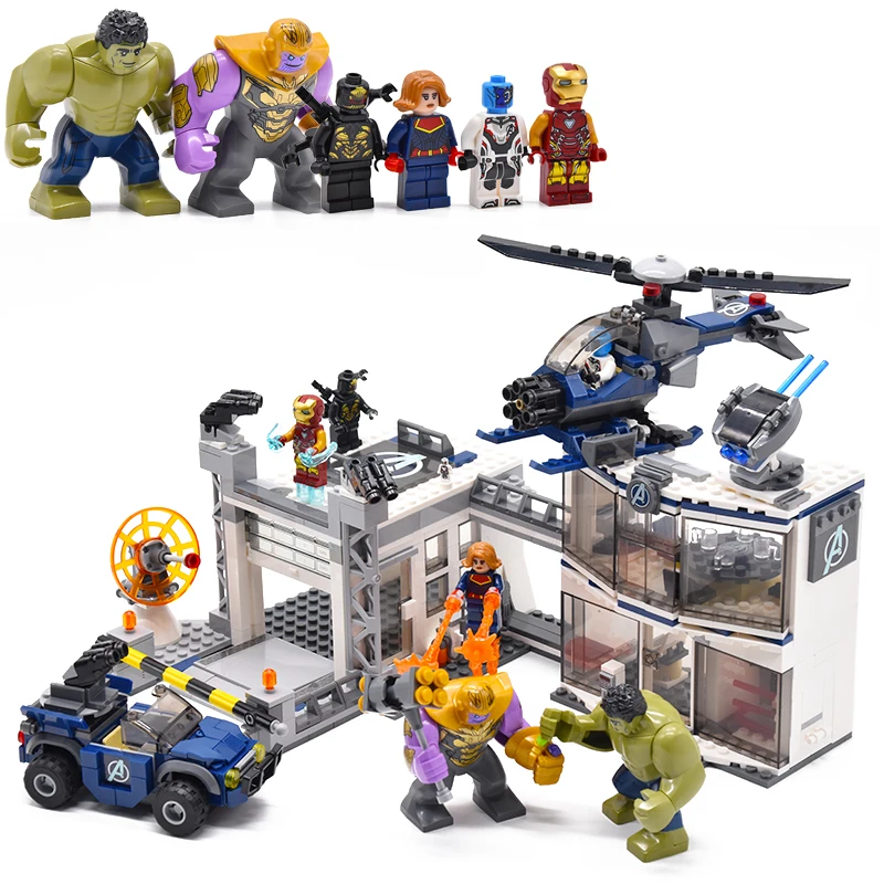 2019 New Superheroes Avengers 4 mini legoings marvel avengers endgame figures Building Blocks bricks Toy 76123 76124 76125 76126