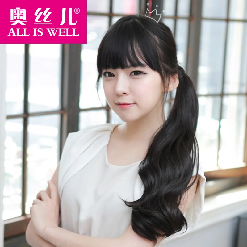 Peruvian ponytail the silk wig wig pear flower horse hair wig cauda