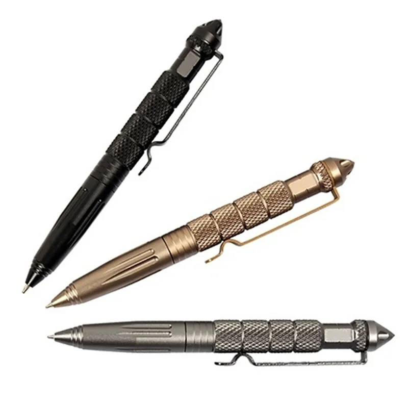 Новинка, портативная тактическая ручка, поступление, авиационная алюминиевая тактическая ручка для самообороны, стеклянный выключатель, инструмент, военный бой