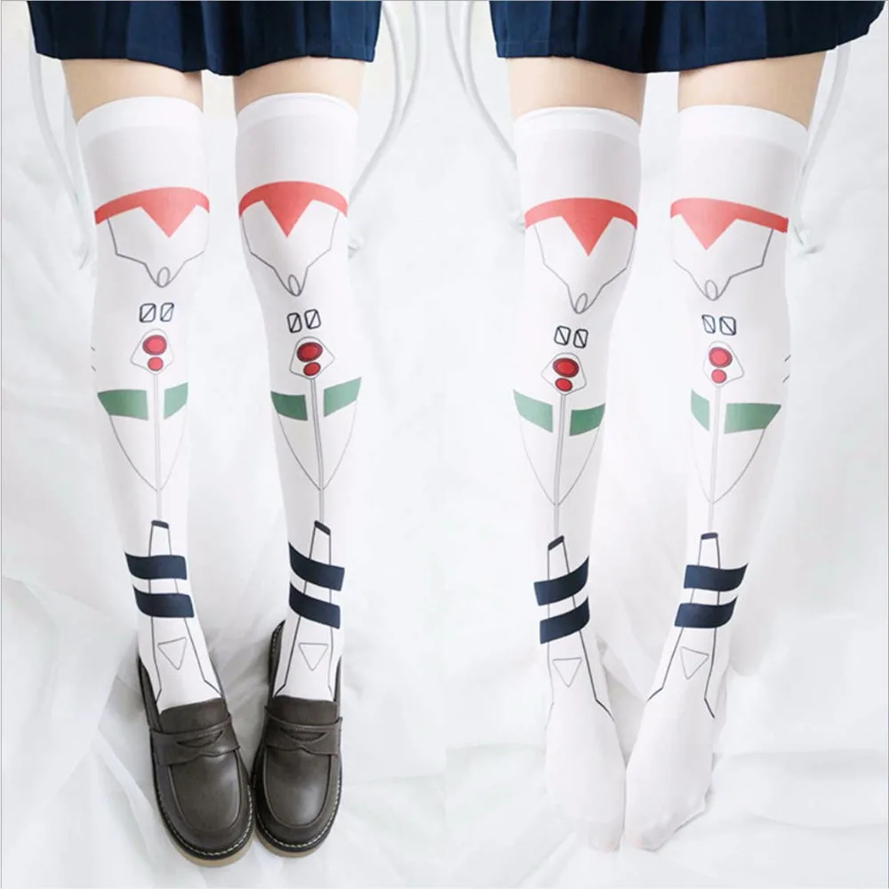Rei Socks Promotion-Shop For Promotional Rei Socks On Aliexpress.com Lovely Model EVA Ayanami Rei Summer Velvet Thin Stocking EVA Cosplay Thigh high stocking Comfortable Over Knee Stockings Socks - Rei Socks Promotion-Shop For Promotional Rei Socks On Aliexpress.com