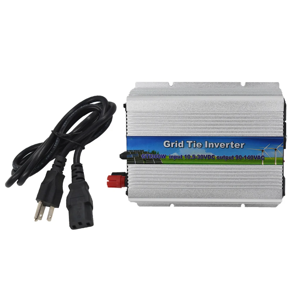 

Details about For Solar Panel Pure Sine Wave W/ Cord 10.5-30V 300W Mirco Grid Tie Inverter New