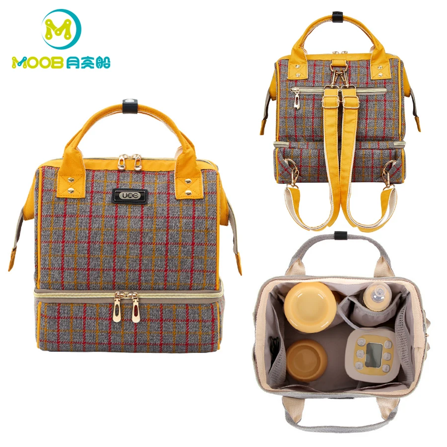 

Diaper Bag Backpack For Mom Large Capacity Maternity Nappy Bag Mommy Diaper Bag Stroage Travel Backpack USB Changing MOOB