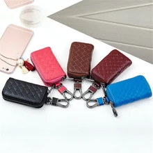 Бренд Emarald, Женский кошелек из натуральной кожи для ключей, модная сумка для ключей, брелок на молнии, женская ключница для ключей, держатели для ключей