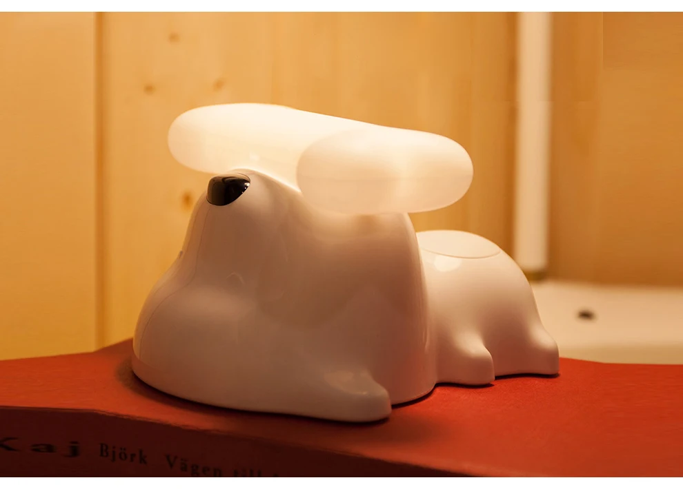 

2018 New Creative Puppy bone Lamp With USB wire for Bedroom table Lighting Multi-function music Night Lights