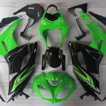 636 Zx-6r 2009-2012 Обтекатели 636 Zx-6r 09 10 обтекателя Наборы Zx6r 09 10 зелено-черный кузов