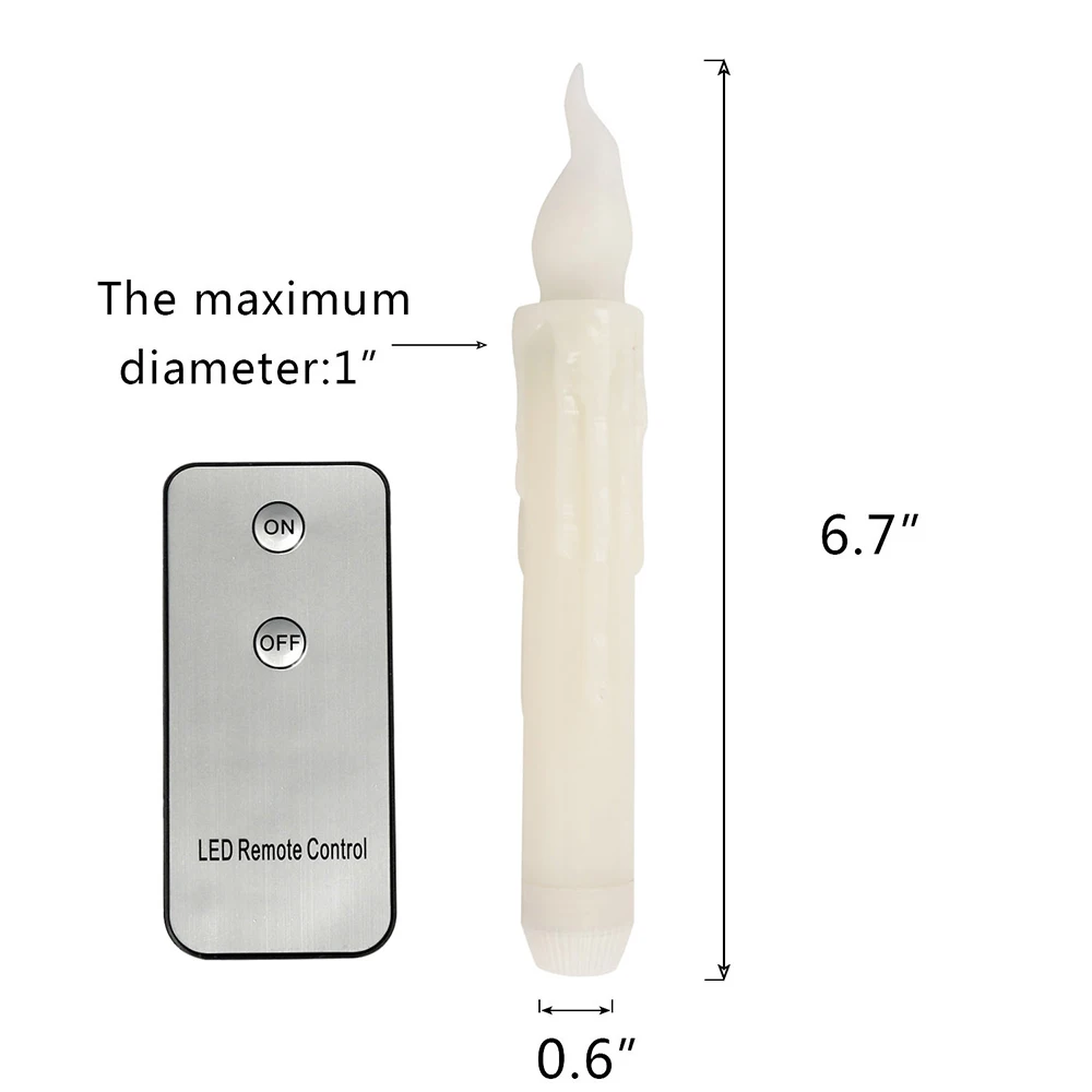 Пульт дистанционного управления беспламенный светодиодный конус свеча с питанием от аккумулятора чайные ОГНИ для вечерние Свадебные