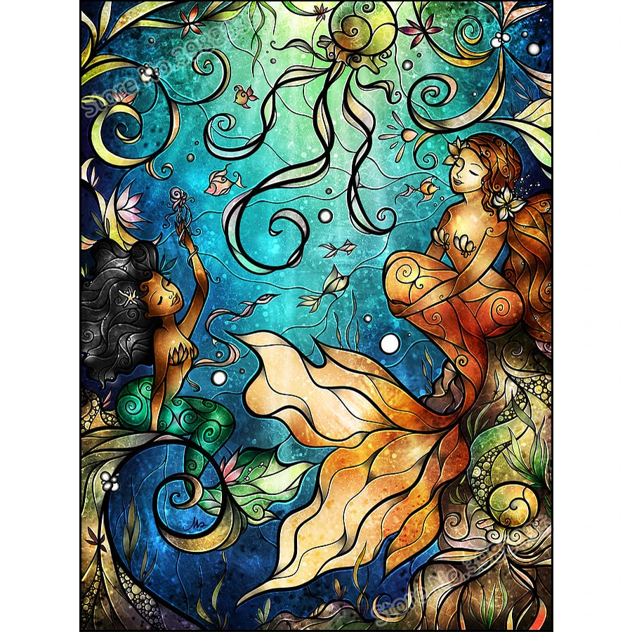 Mermaid Stained Glass Pattern Awesome Decorating Design Mermaid Stained Glass Pattern Awesome Decorating Design
