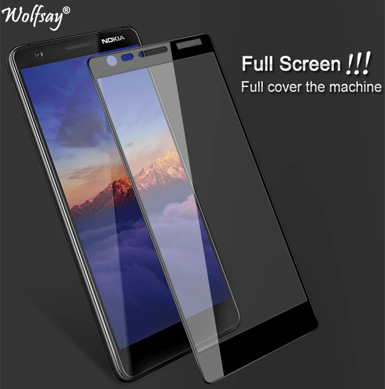 

Wolfsay 1PCS For Glass Nokia 3.1 Screen Protector Tempered Glass for Nokia 3.1 2018 TA-1063 Anti-Scratch Protective Film