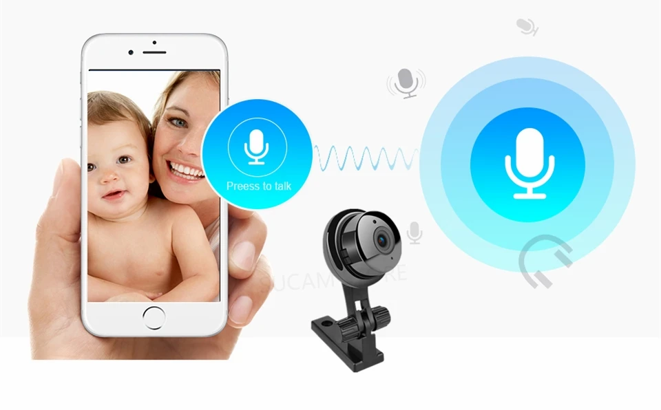 SUCAM 1MP Mini Wifi IP Camera 720P Indoor Motion Detection Email Alarm Yoosee Wireless Network Baby Monitor Two Way Audio Onvif 4