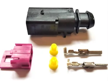 

10/20/50/100pcs/lot 2 Pin/Way 3.5mm Male Auto Temp Sensor Plug Electric Horn Socket Connector For Volkswagen Audi 8D0973822