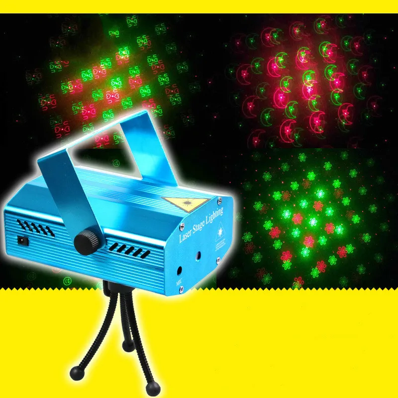 

Mini laser stage light 6 in 1 whirlwind rotating Christmas holiday lights map custom love