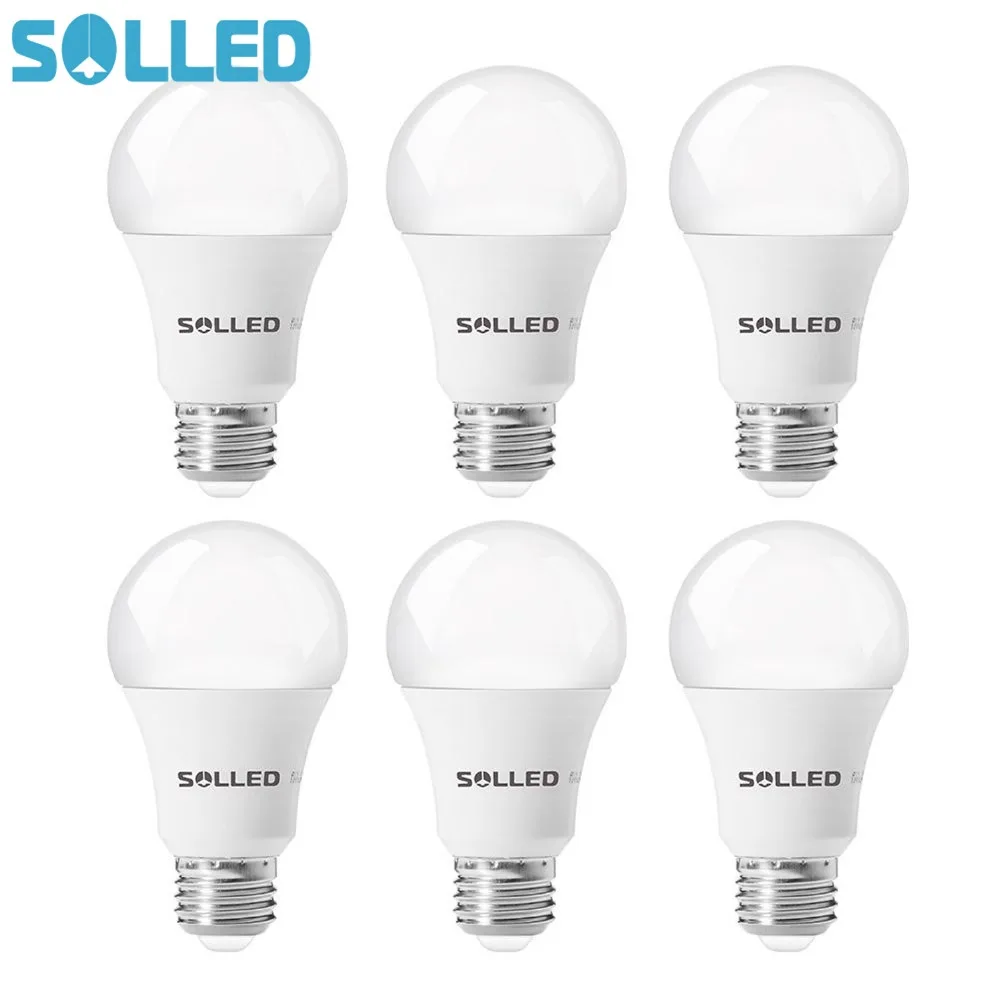 Solled 6 Packed A19 Led Light Bulb E26 2711w 60 Watt Incandescent Solled 6 Packed A19 Led Light Bulb E26