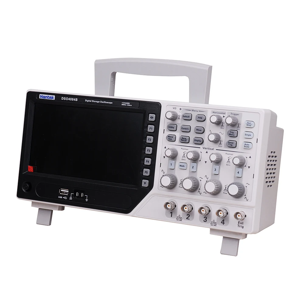 Hantek DSO4084B 80 МГц 1GS/s 4CH Осциллограф USB ПК ЖК EXT DVM автоматический генератор диапазона +