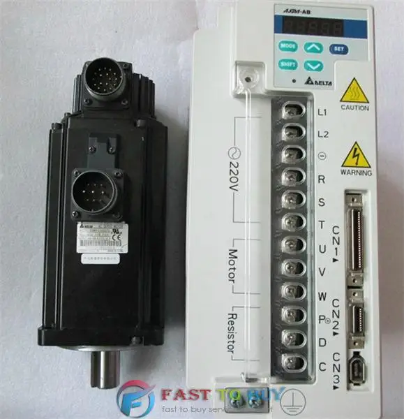 

Delta 0.4KW Servo Control System (Drive + Motor) ASD-A0411-AB + ECMA-C30604RS AB Series  New