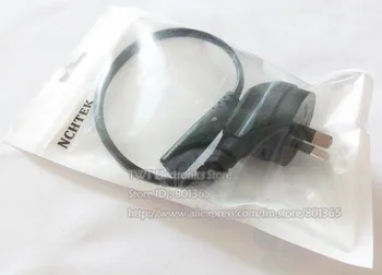 

NCHTEK Australia Right Angled 2Pin Male Plug To IEC 320 C7 Female Power Adapter Cable For Camera Notebook/Free shipping/12PCS