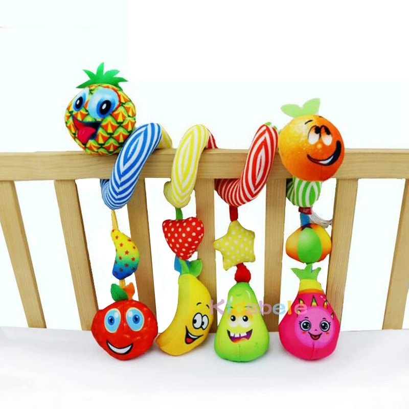 Детские мягкие игрушки, детская коляска, детская кроватка, висячий колокольчик, обучающие игрушки для новорожденных, Развивающие погремушки на кроватку, игрушки-колыбели