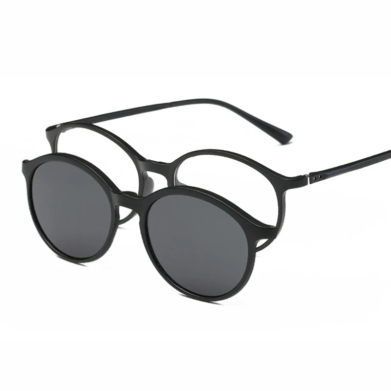 KINSANDE Rimovibile Lenti Polarizzate Occhiali Da Sole Rotondi Occhiali  Doppia Lente Montatura da vista Occhiali Da Sole di Guida Oculos Vetro  K2223|drive glass|sun glasseslens polarized - AliExpress