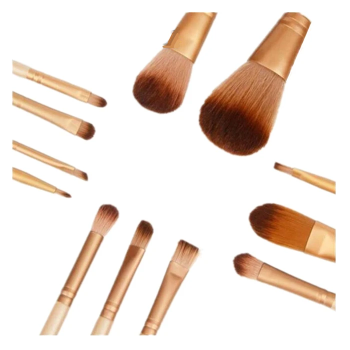 Conjunto de Escova de Maquiagem Moda Marca Feminina Premiuim Alta Qualidade Macio Taklon Cabelo Profissional Maquiagem Artista Escova Kit Ferramentas 12 Pçs 8 taklon cabelo profissional maquiagem artista escova kit ferramentas