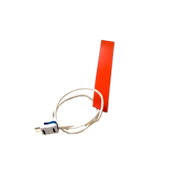 

50*300*1.5mm 120v 105w silicone band heater for machine 1000mm lead wire with 2pins plug come out from middle of 50mm side