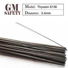 Лазерная сварочная проволока Thyssen S136 0,4 мм ремонт формы сварки микро-провод для сварки пластика 200 шт. в 1 трубке H110