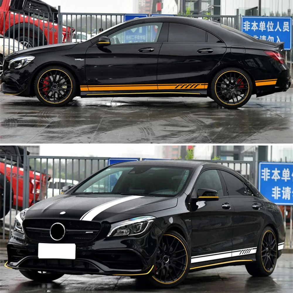 Edition 1 Stil Top Dach Motorhaube Seite Streifen Aufkleber Aufkleber Fur Mercedes Benz W117 C117 X117 Cla45 Amg Schwarz Weiss 5d Carbon Vinyl Decals Stickers Decal Stickercla 45 Amg Aliexpress
