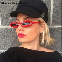 Ретро овальные Солнцезащитные очки женские брендовая дизайнерская обувь Малый рамки защита от солнца очки женские прямоугольник белый черные очки UV400