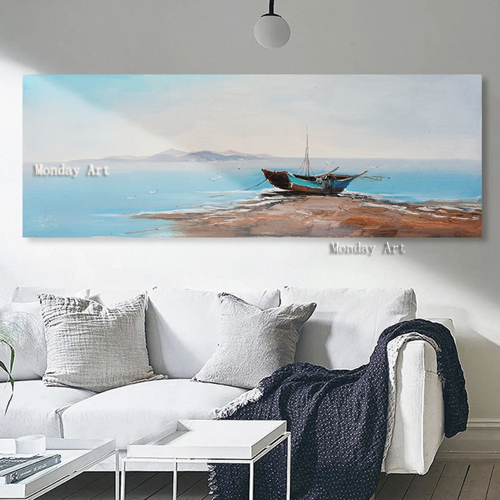 

Home Beauty abstract Landscape oil painting hand painted canvas wall acrylic paint picture coloring snow cabin Home decoration