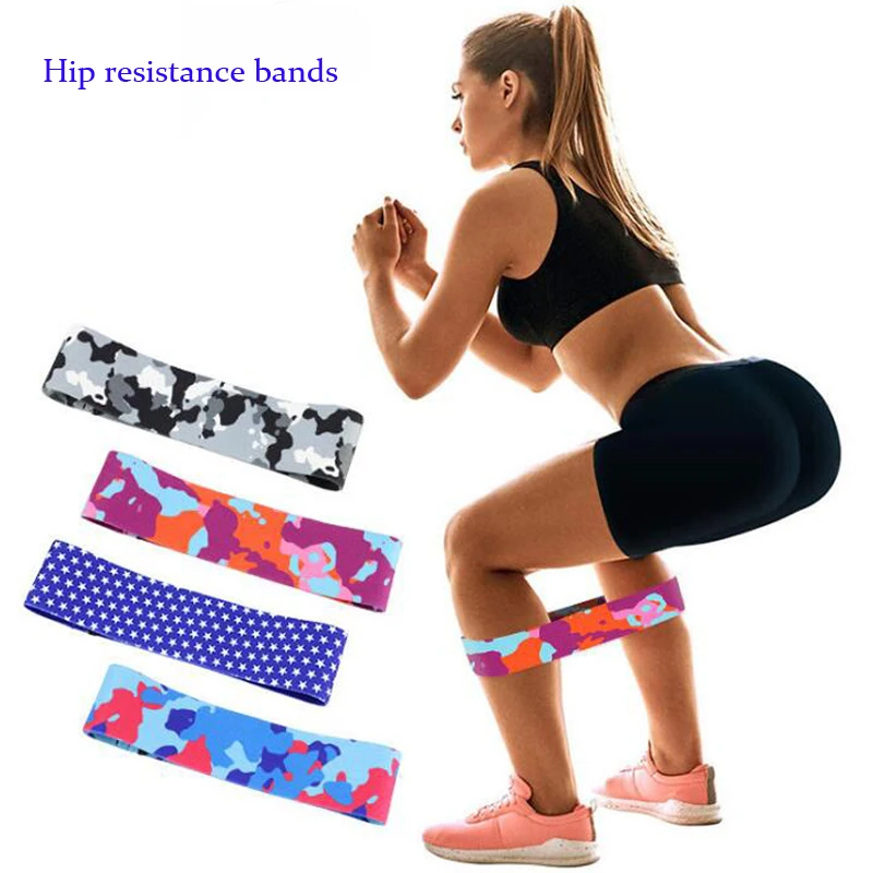 SafeBuy Resistance Bands Set HIP CIRCLE Glute fabric Leg Squat yoga Gym Exercise