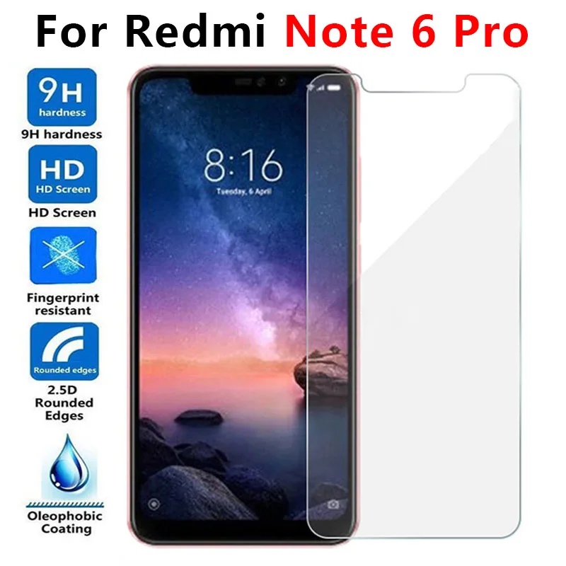 Tempered Glass For Xiaomi Redmi Note 6 Pro Protective Glas