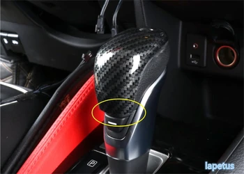 

Lapetus Gear Cover Shift Knob Sticker Decoration Frame Cover Trim Carbon Fiber Look Fit For Nissan Kicks 2016 - 2020