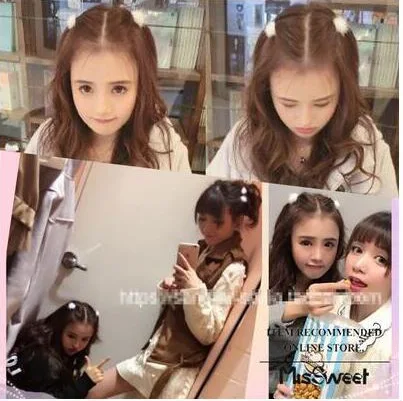 

Excitation of sprout soft sister girl Mink fur hairpins soft sister hair maomao clip a word Soft and comfortable small