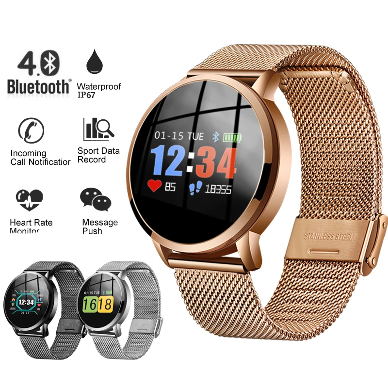 

LIGE 2019 New Smart Bracelet Men Heart Rate Blood Pressure mMnitor Sport Smart Wristband fitness tracker Smart Watch Pedometer