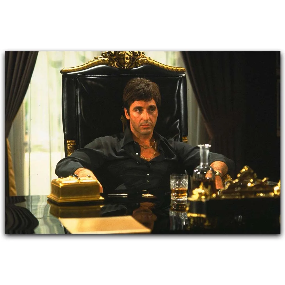 Al Pacino Scarface Poster Home Silk Wall Print Custom 30x45cm 50x75cm