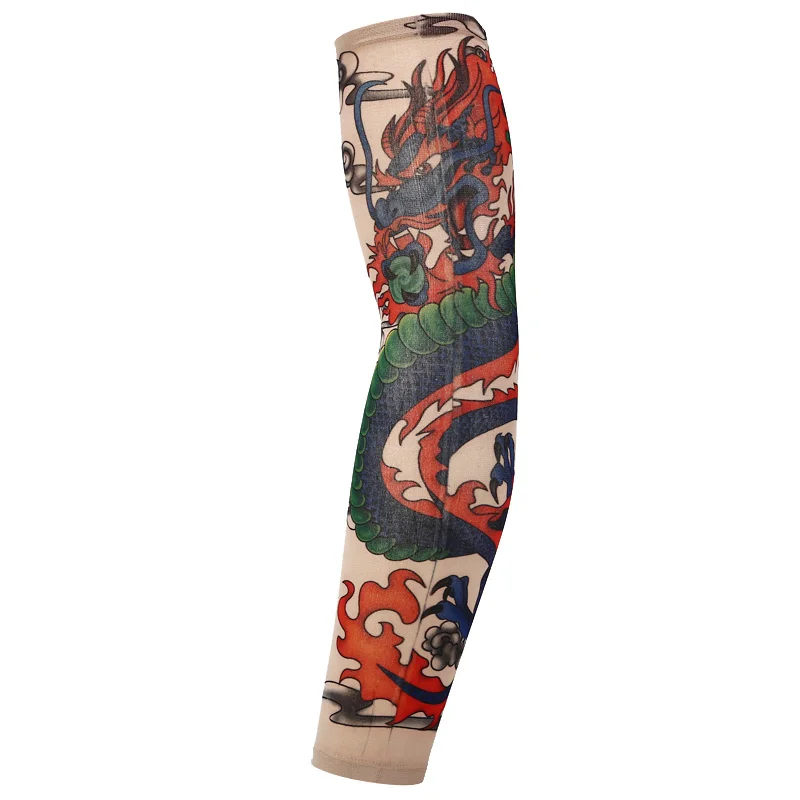 

Chinese Dragon Tattoo Sleeves Arm Warmer Unisex Uv Protection Outdoor Temporary Fake Tattoo Arm Sleeve Warmer Sleeve Mangas