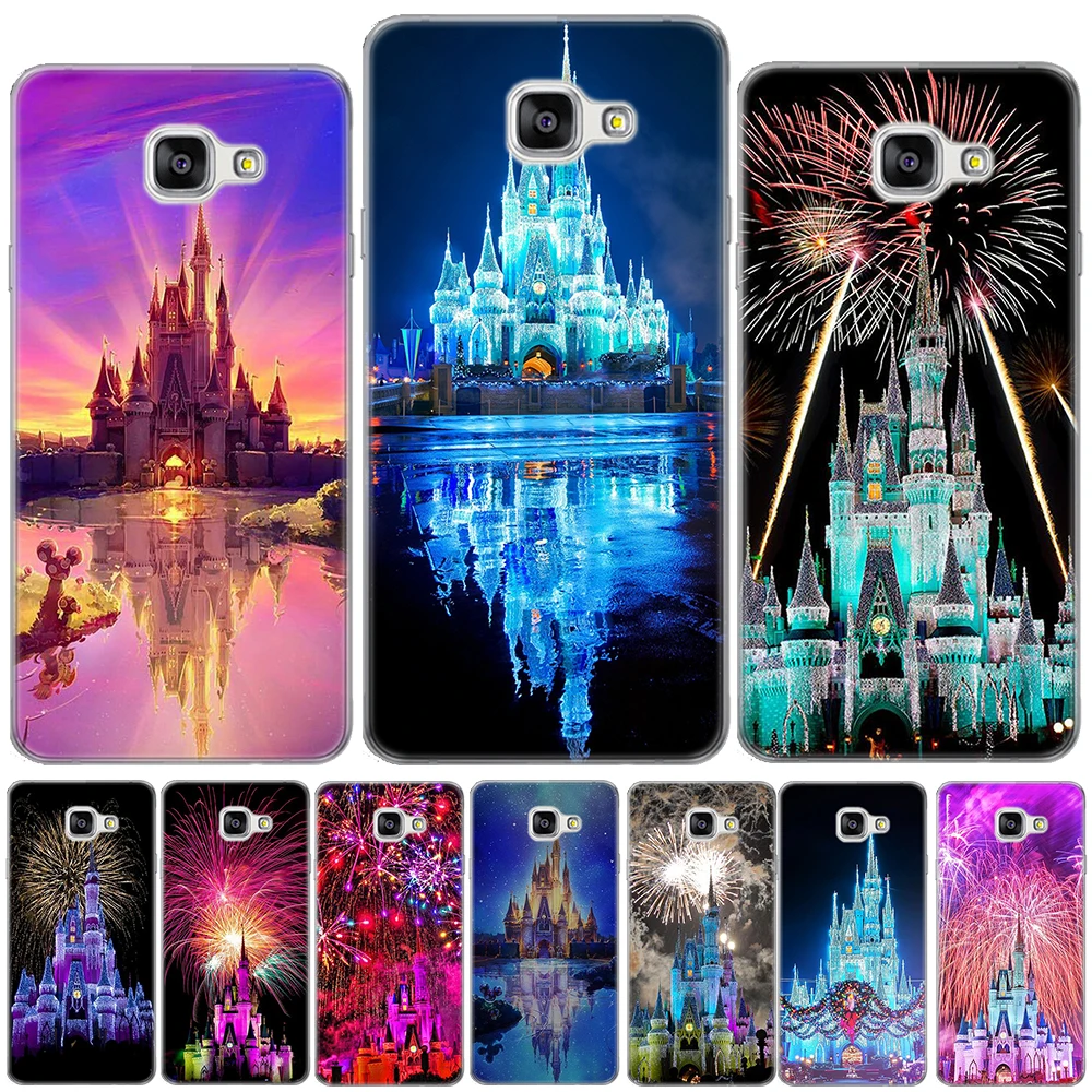 

World Cinderella Castle Fireworks TPU Cover For Samsung Galaxy A3 A5 A7 2016 2017 A6 A8 Plus A7 A9 2018 A10 A30 A40 A50 A70 Case