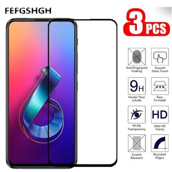 Перейти на Алиэкспресс и купить ЖК-экран протектор Asus Zenfone 6 ZS630KL Полный Клей Стекло для Asus Zenfone 6Z полное покрытие закаленное стекло Zenfone 6 2019