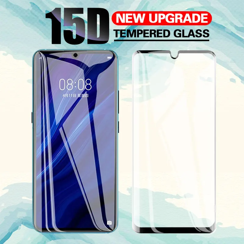 

New Full Curved Protective Glass On For huawei P30 P30 lite P30 Pro Screen protector Tempered Glass For huawei P30 Glass Film