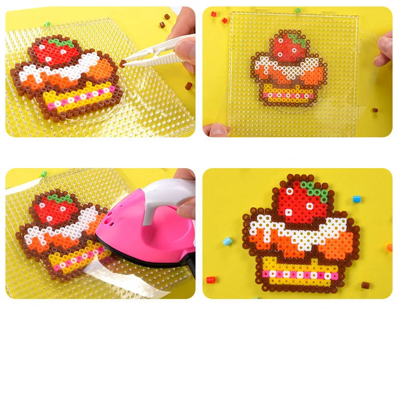 Perler Beads Kit 5 мм/2,6 мм Хама бисер весь набор с Pegboard и железной 3D паззлом DIY игрушка для детей креативный ручной работы ремесло игрушка подарок