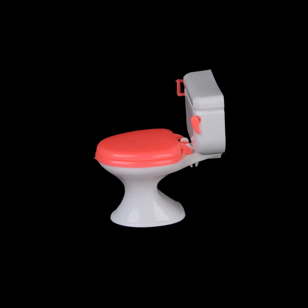 Saleaman 1:12 Doll Accessories Plastic Toilet Doll Toys Bathroom Home Furniture Doll House Decoration Kitchen Toys for Children