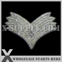 12 шт./лот) Свадебная Аппликация из бисера патч для свадебное платье под заказ украшения, X1-RAT2156